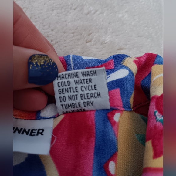 Alfred Dunner~Colorful Floral Tropical Button Down Shirt - Picture 5 of 8